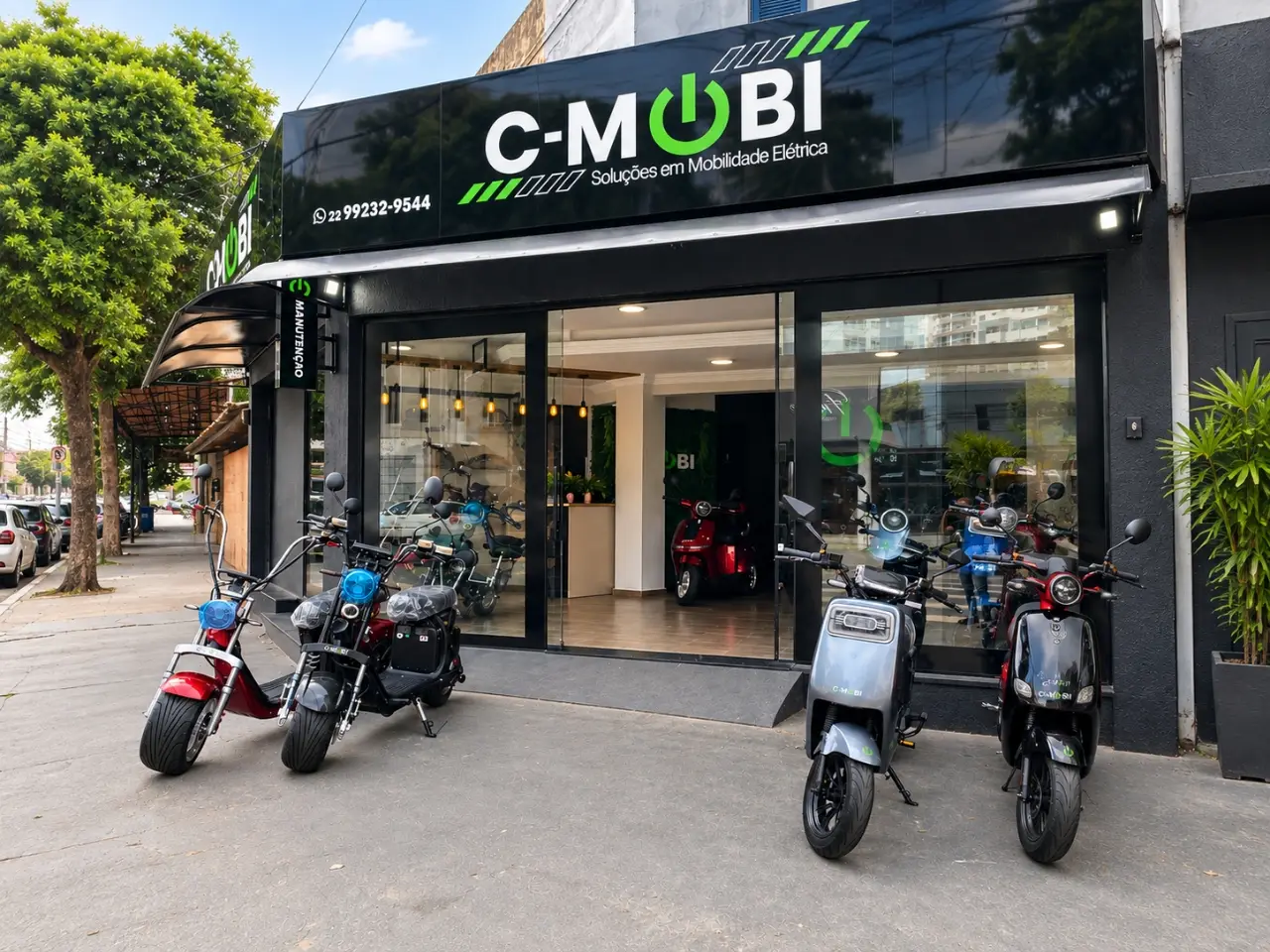 Fachada da loja C-MOBI em Campos dos Goytacazes